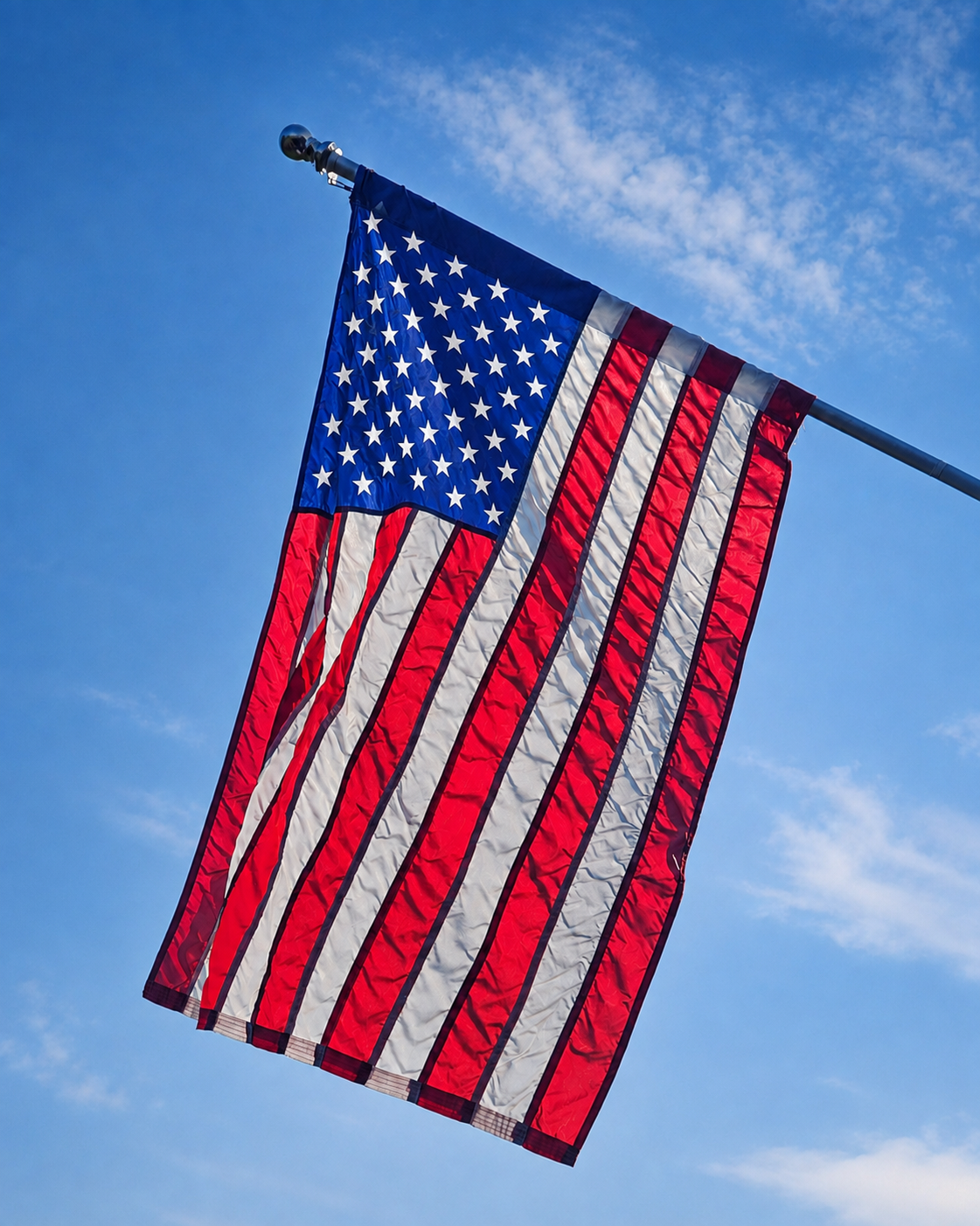 American flag representing cabinetry made in America