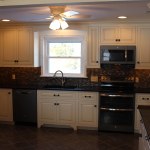 Custom kitchen with white painted caibinets in Schwenksville, pa